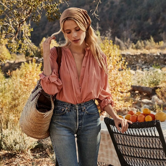 Doen Tops - Doen Jane Blouse in Petal